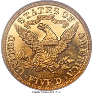 image for: 1892 $5 PR66 Ultra Cameo NGC. CAC....