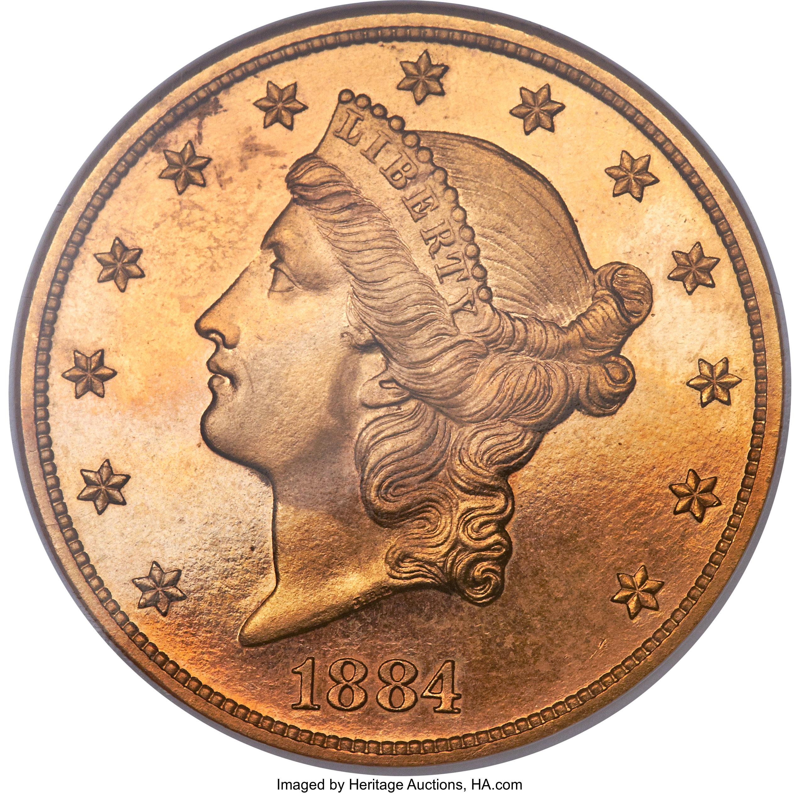 image for: 1884 $20 PR64 Cameo NGC....