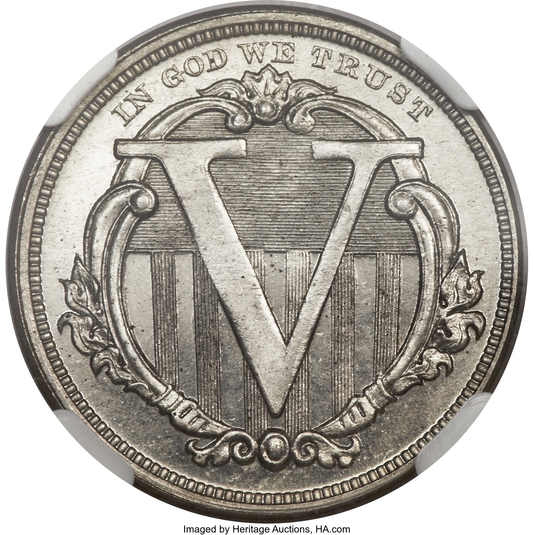 image for: 1868 5C Five Cents, Judd-630, Pollock-700, High R.7, PR65 NGC....