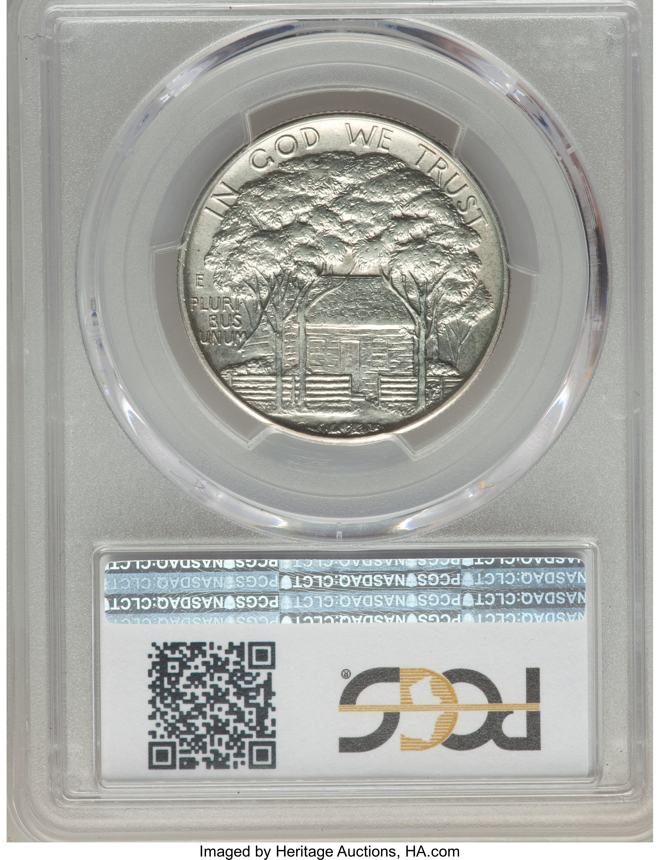 1922 50c Grant Memorial, with Star AU53 CAC thumbnail 2