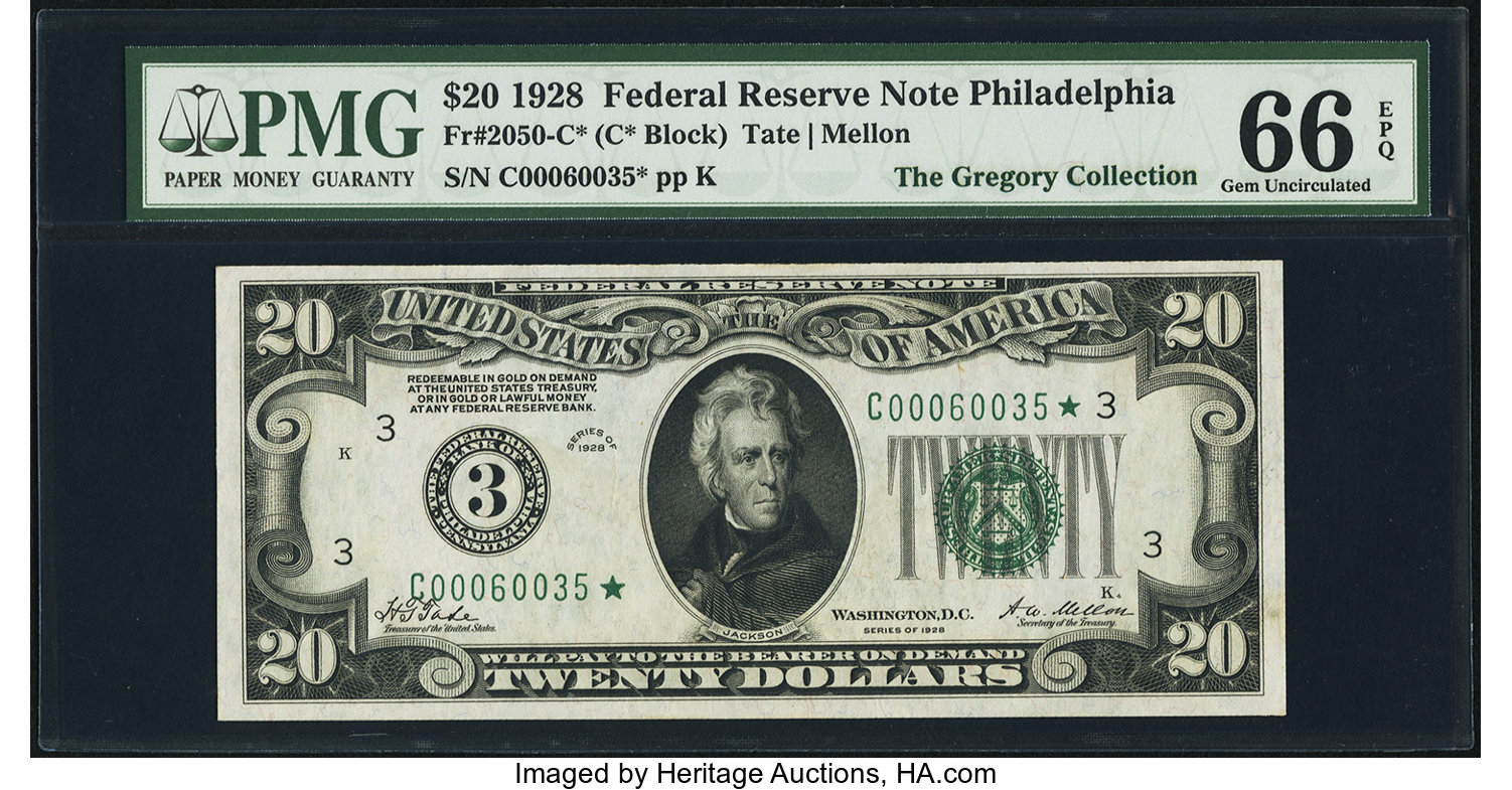 1928 $20 Replacement, Philadelphia (Fr. 2050C*)