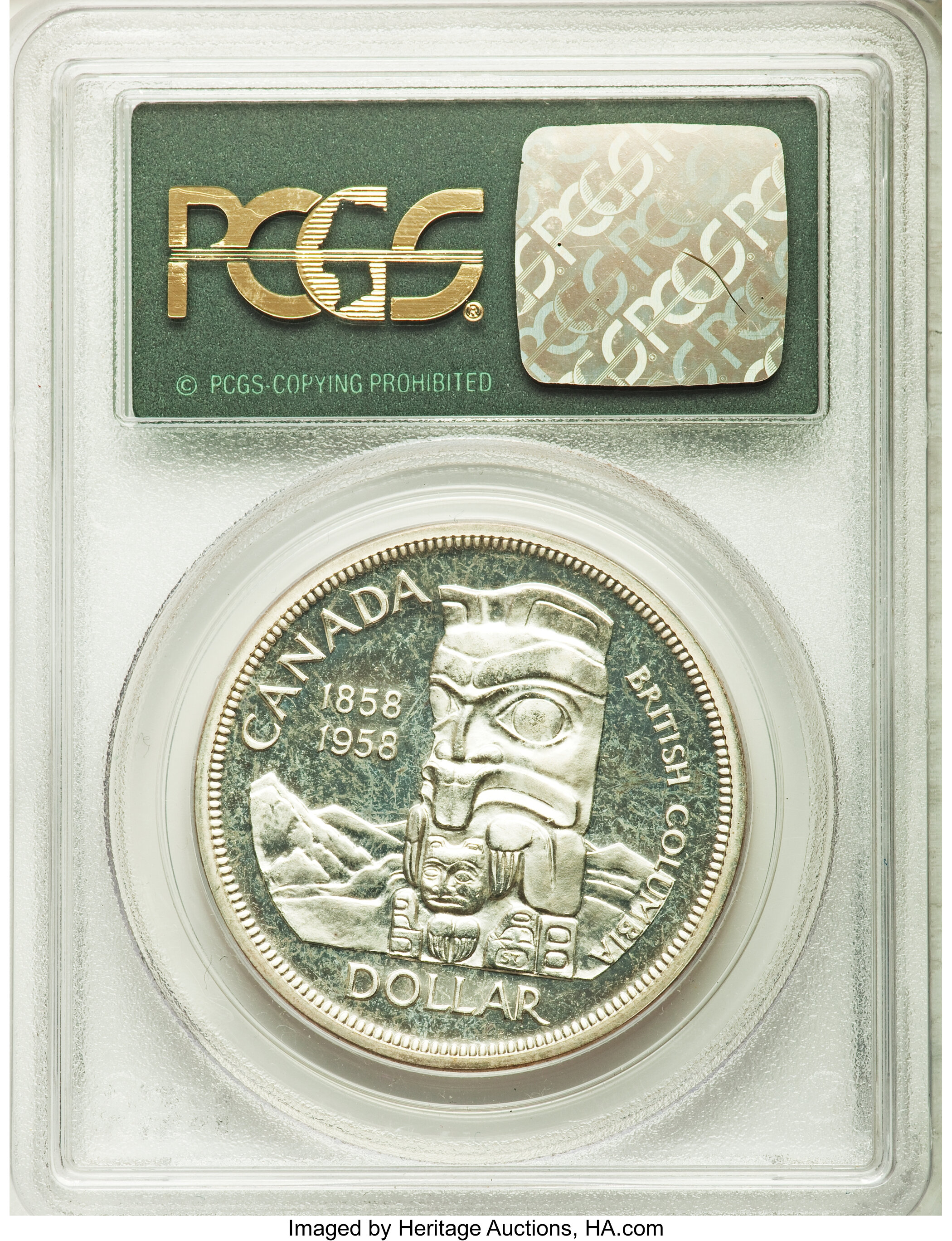 image for: Elizabeth II Prooflike Dollar 1958 PL66 PCGS