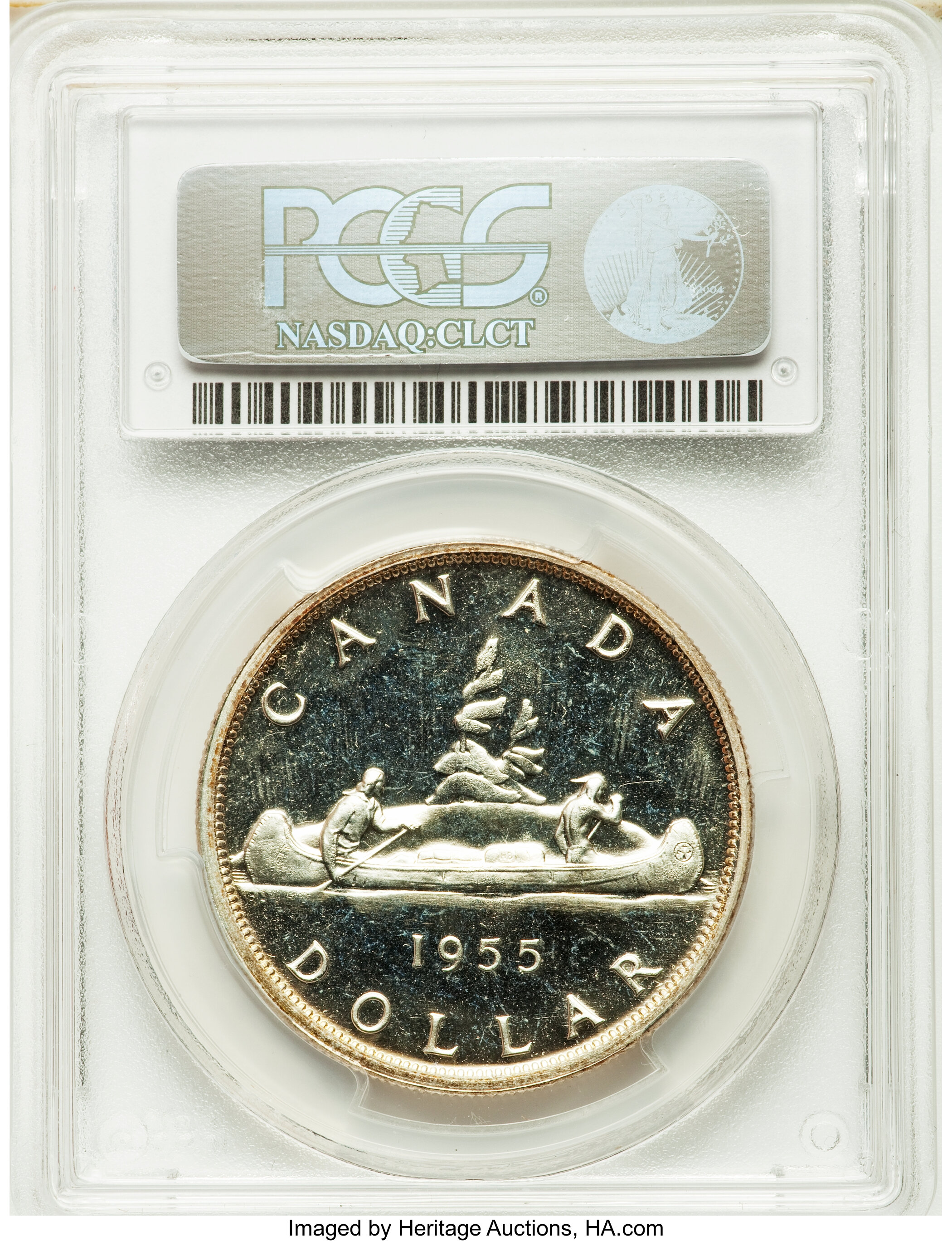 image for: Elizabeth II Prooflike Dollar 1955 Arnprior PL65 PCGS