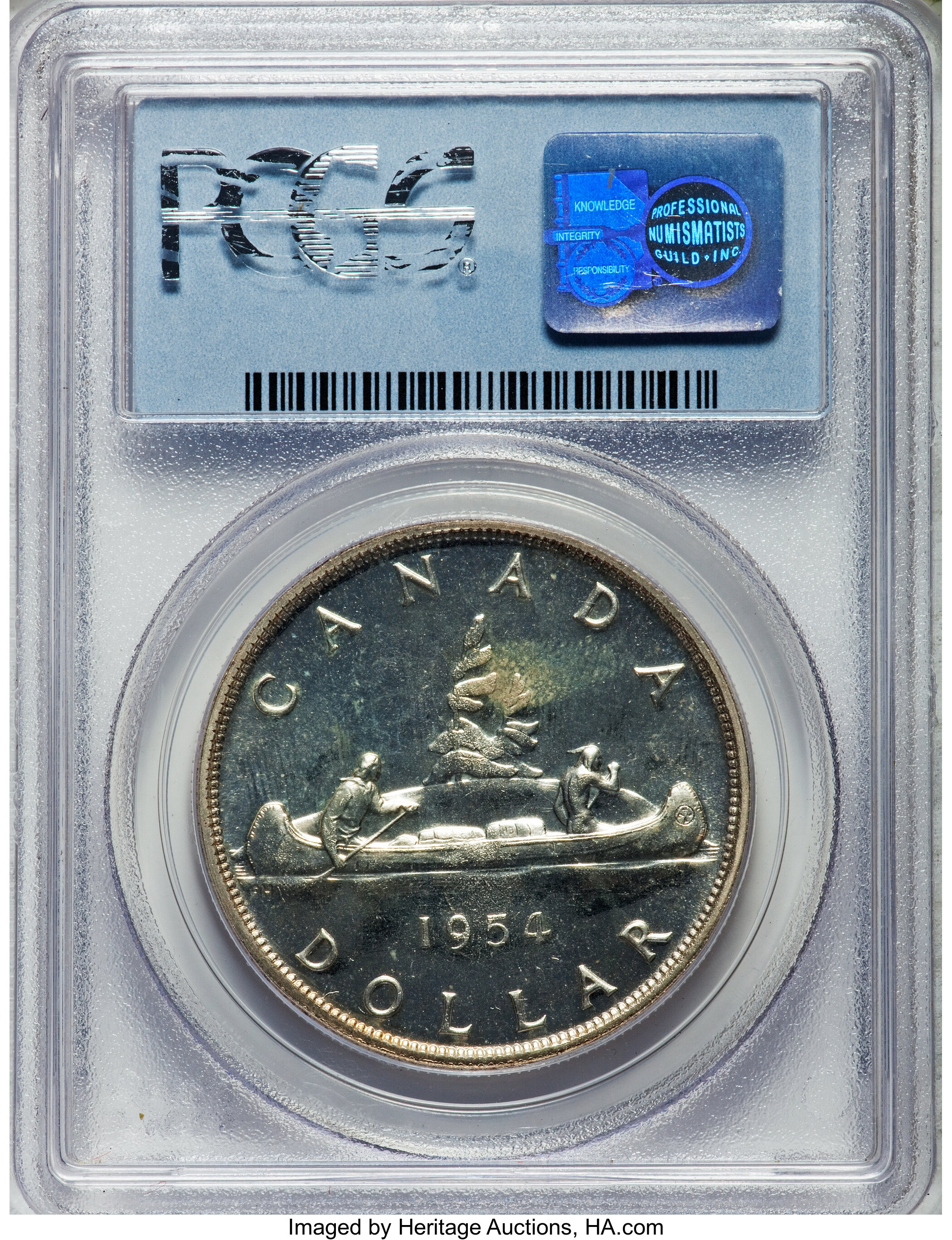 image for: Elizabeth II Prooflike Dollar 1954 PL67 PCGS