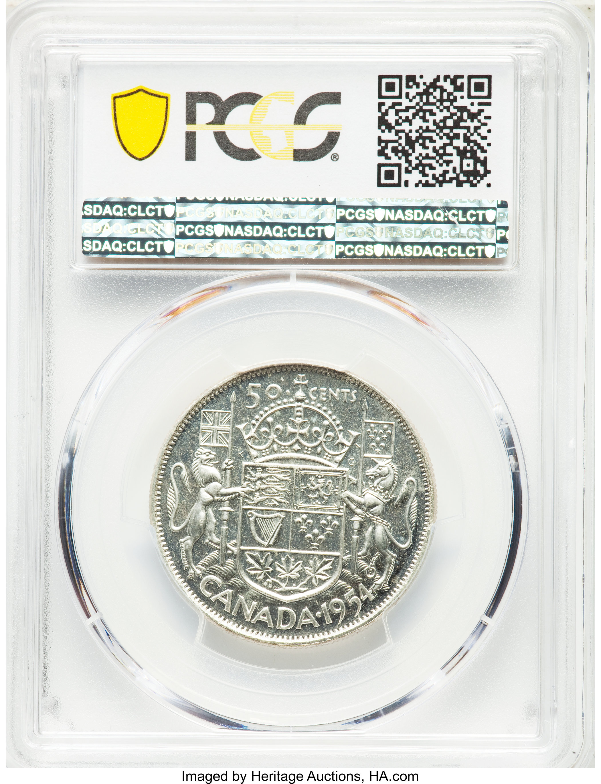 image for: Elizabeth II Prooflike 50 Cents 1954 PL66 PCGS