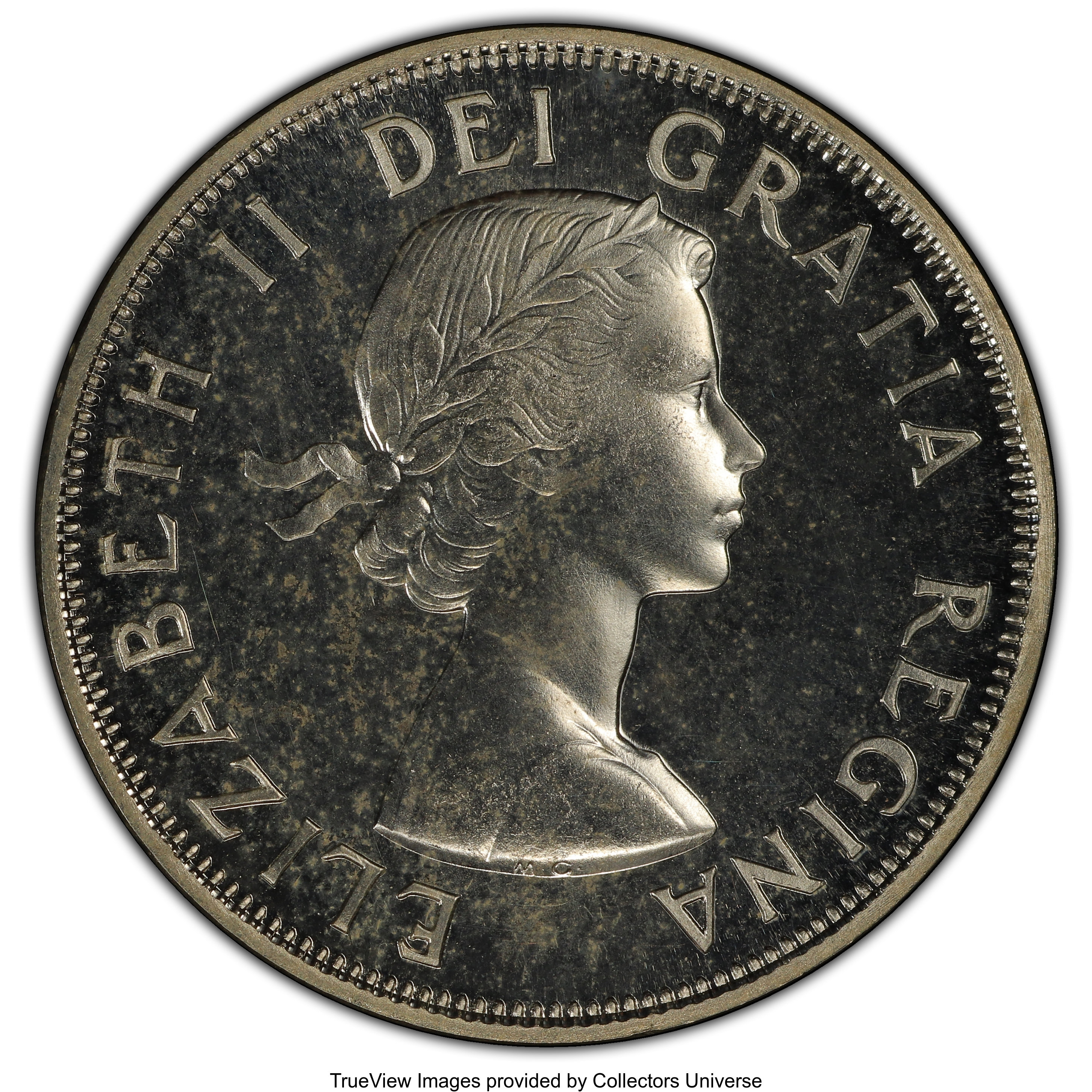 image for: Elizabeth II Prooflike 50 Cents 1956 PL65 PCGS