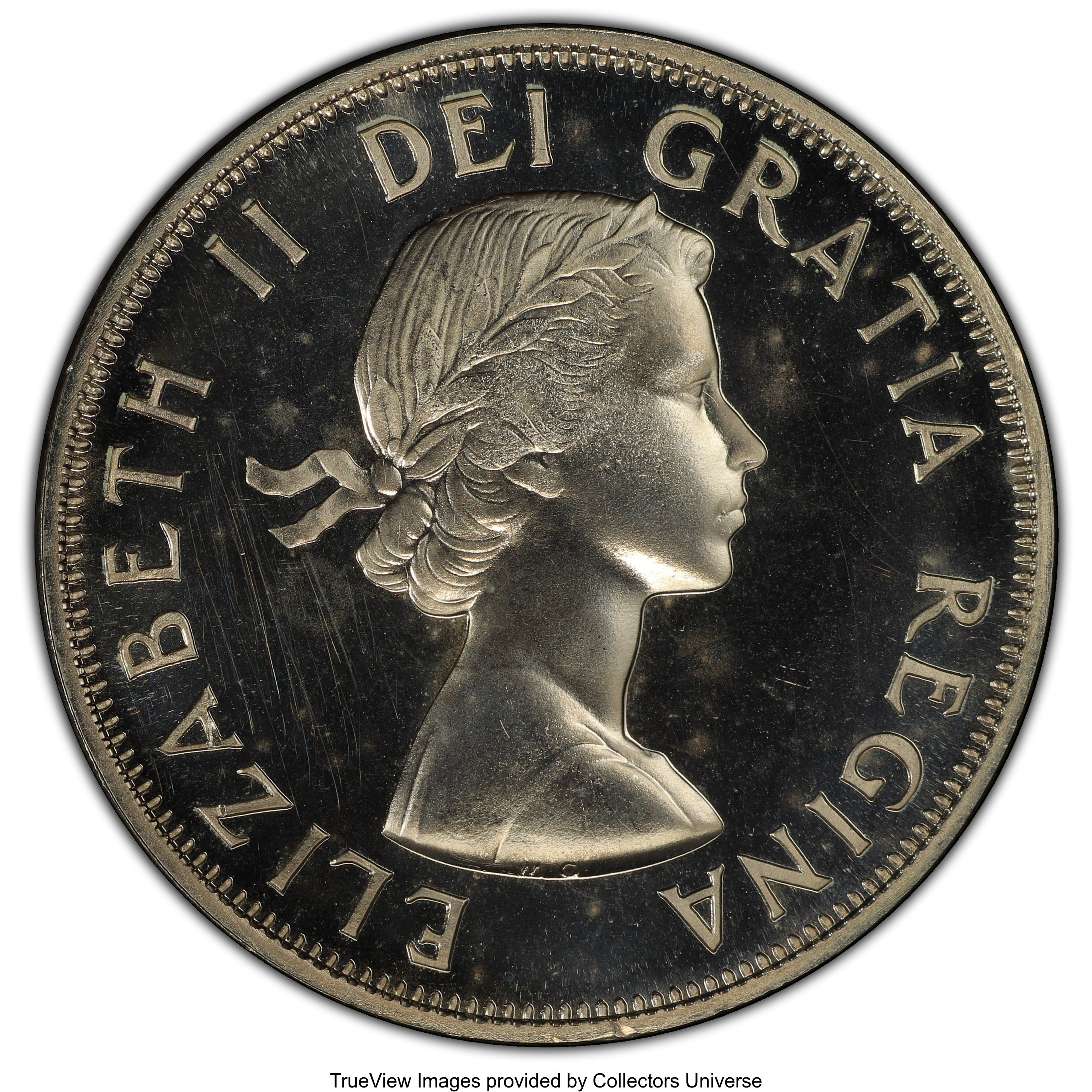 image for: Elizabeth II Prooflike 50 Cents 1956 PL64 PCGS