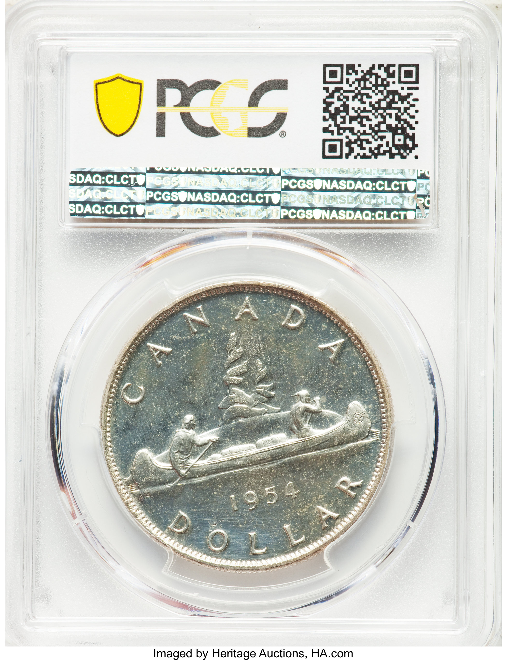 image for: Elizabeth II Prooflike Dollar 1954 PL66 PCGS