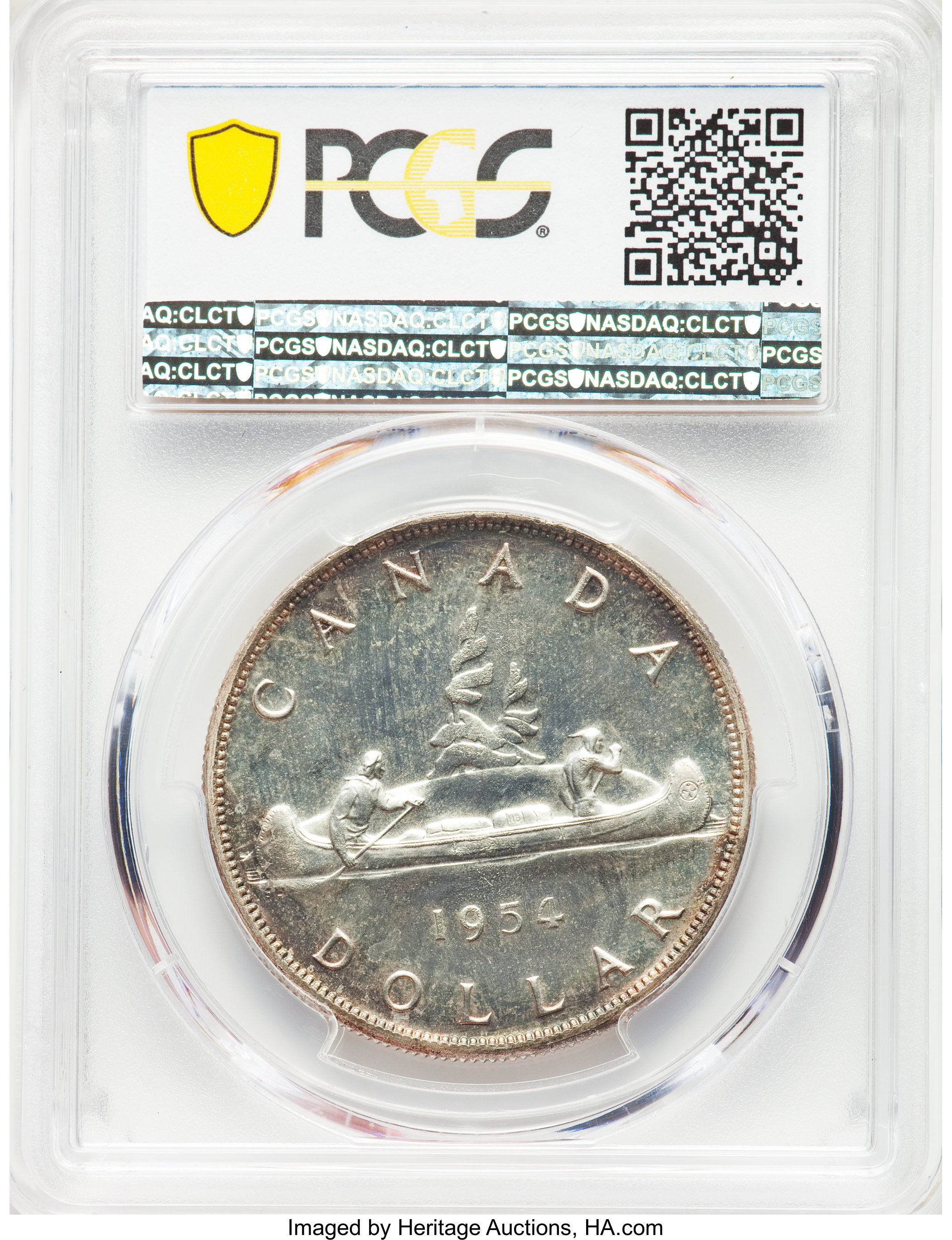 image for: Elizabeth II Prooflike Dollar 1954 PL65 PCGS