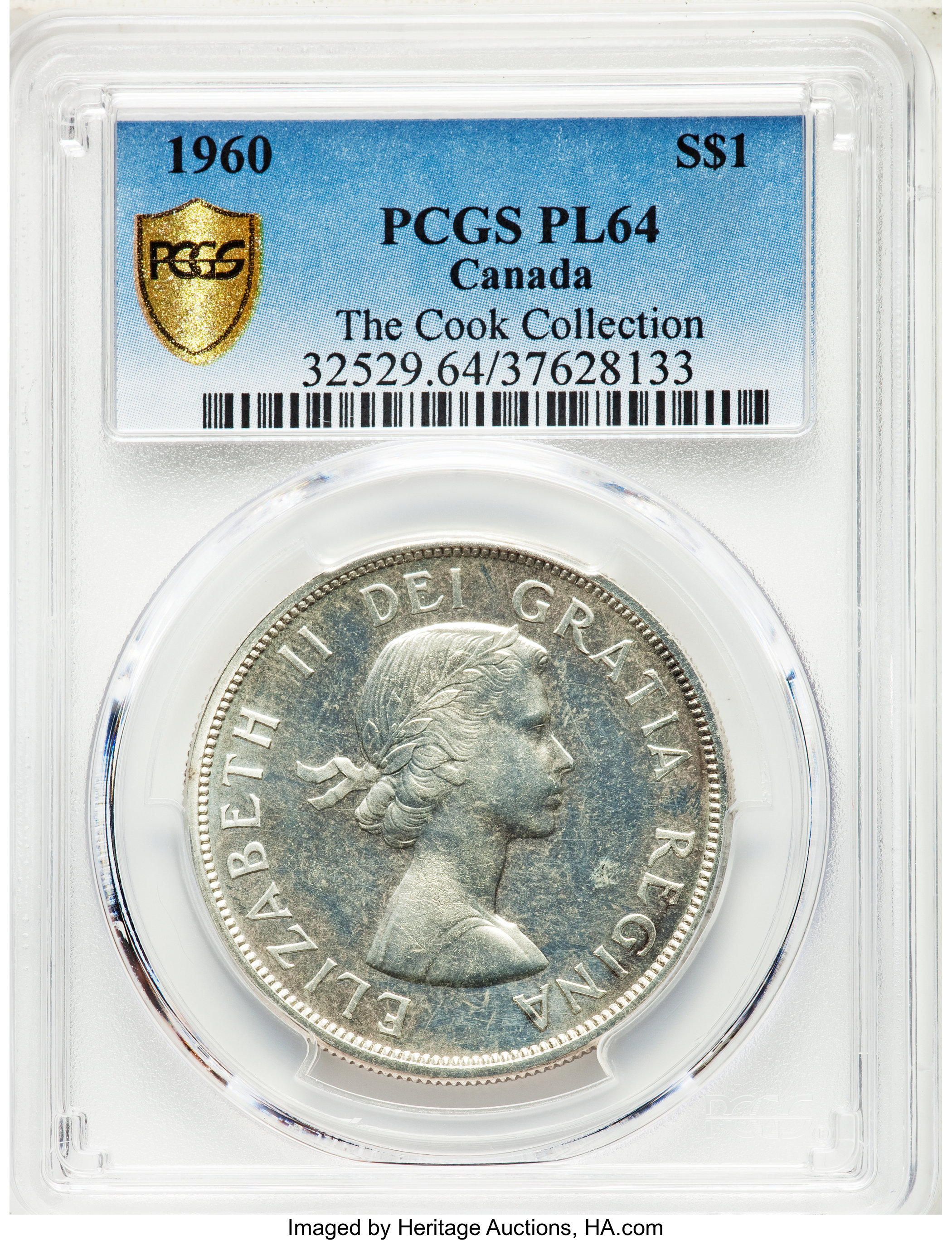 image for: Elizabeth II Prooflike Dollar 1960 PL64 PCGS