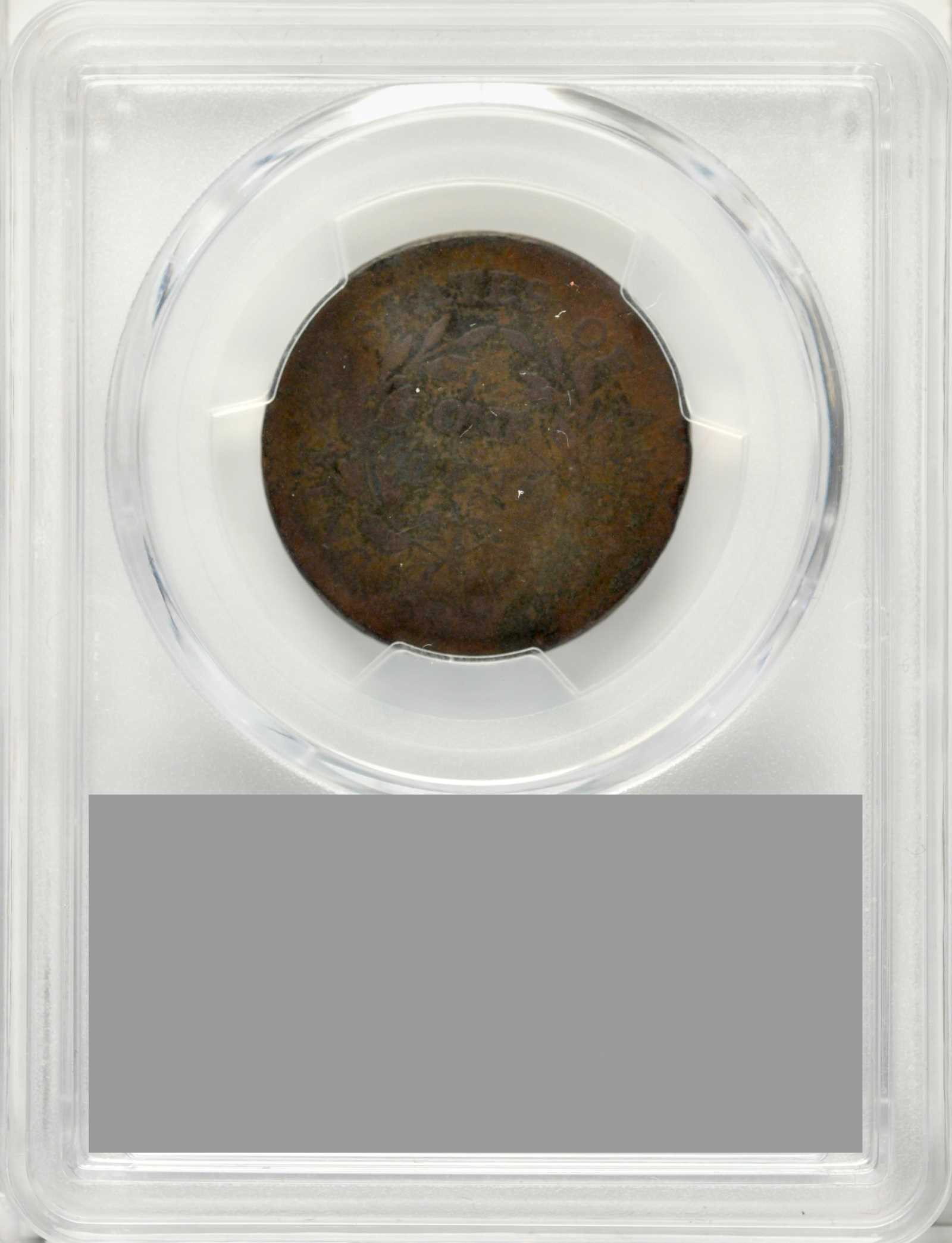 image for: 1798 Draped Bust Cent. S-156. Rarity-6-. Reverse of 1795. AG Details--Environmental Damage (PCGS).