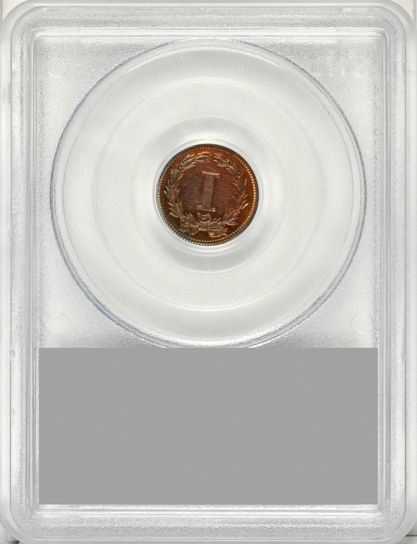 image for: 1868 Pattern Cent. Judd-609, Pollock-674. Rarity-7+. Copper. Plain Edge. Proof-64 RB (PCGS). CAC.