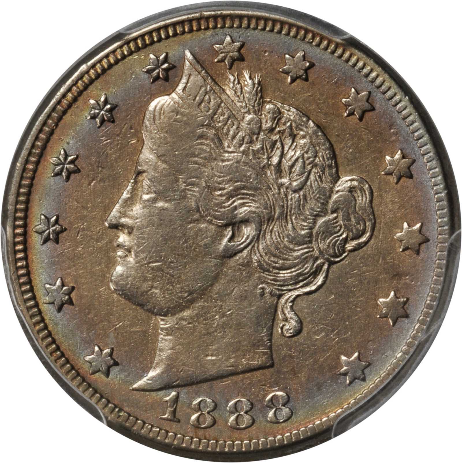 1888 Liberty Nickel. EF Details--Cleaning (PCGS).
