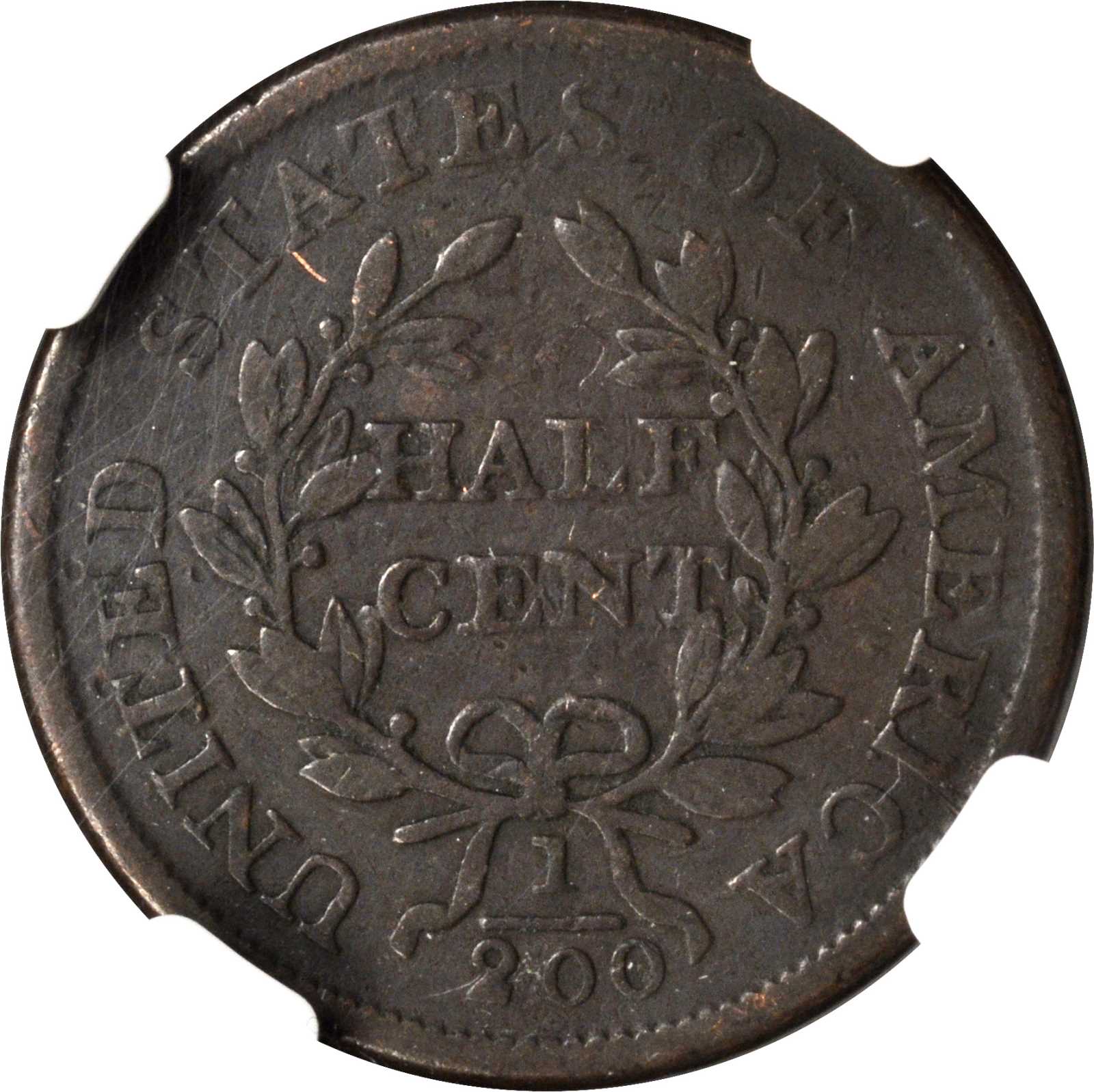 1805 1/2c Large 5, Stems MS BN VG10 BN CAC thumbnail 2