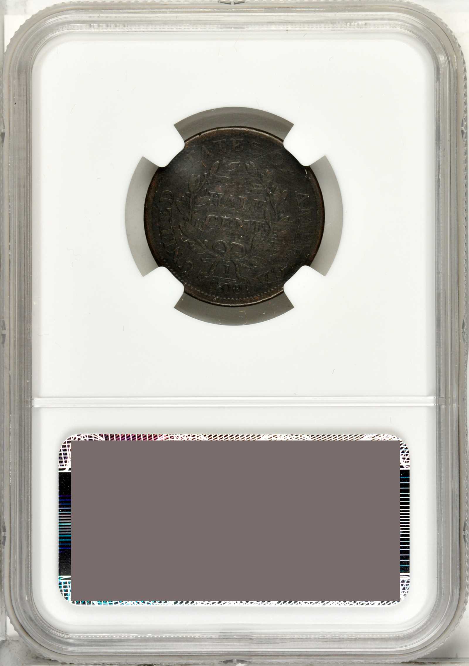 1805 1/2c Large 5, Stems MS BN VG10 BN CAC thumbnail 3