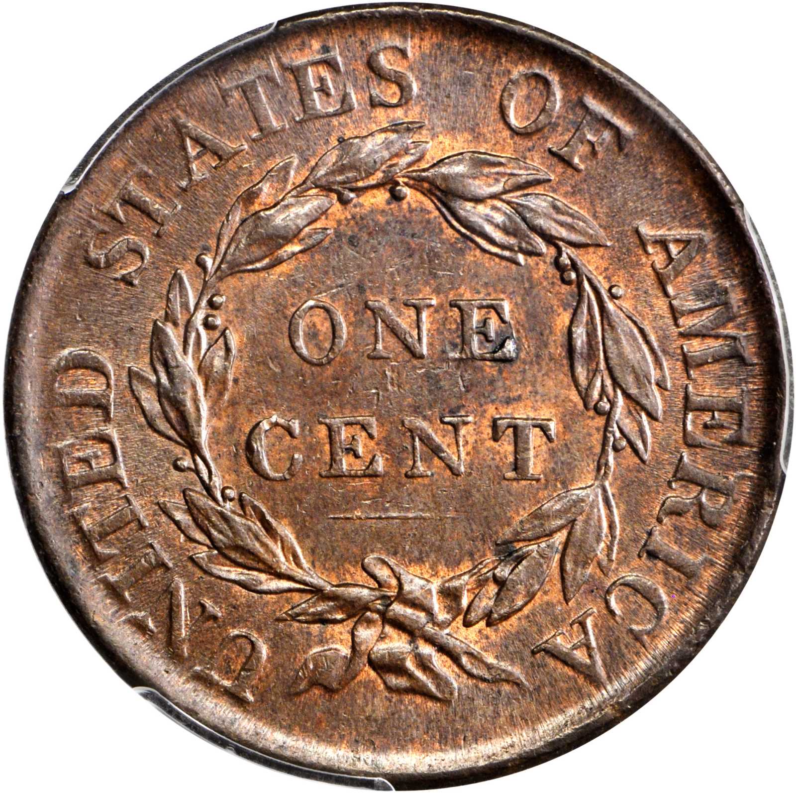 image for: 1818 Matron Head Cent. N-10. Rarity-1. Noyes Die State C/B. MS-63+ RB (PCGS). CAC.