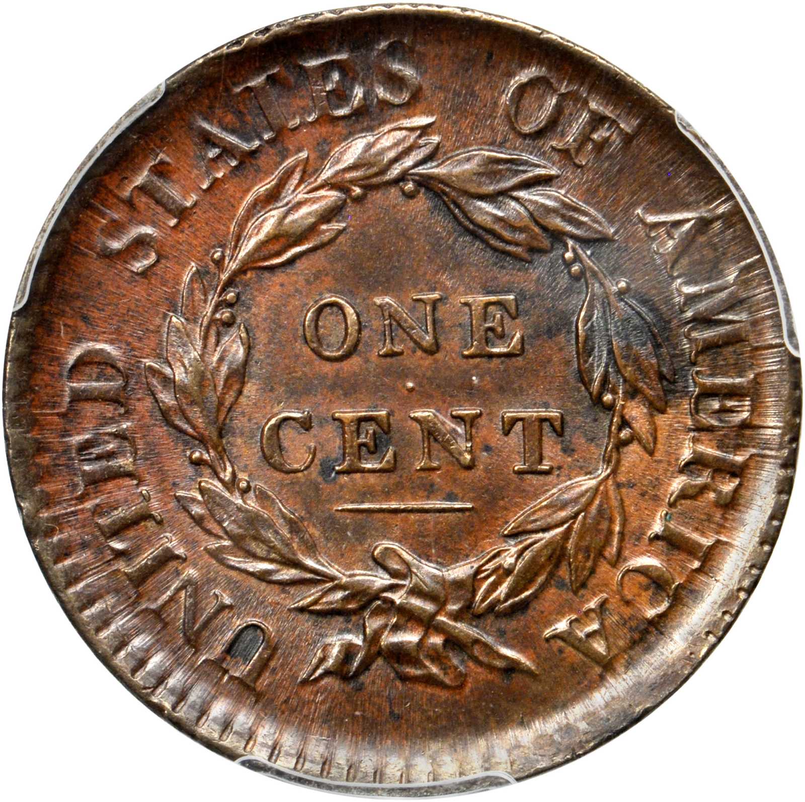 image for: 1817 Matron Head Cent. N-9. Rarity-2. 13 Stars. Mouse. Noyes Die State C/C. MS-64 BN (PCGS). CAC.