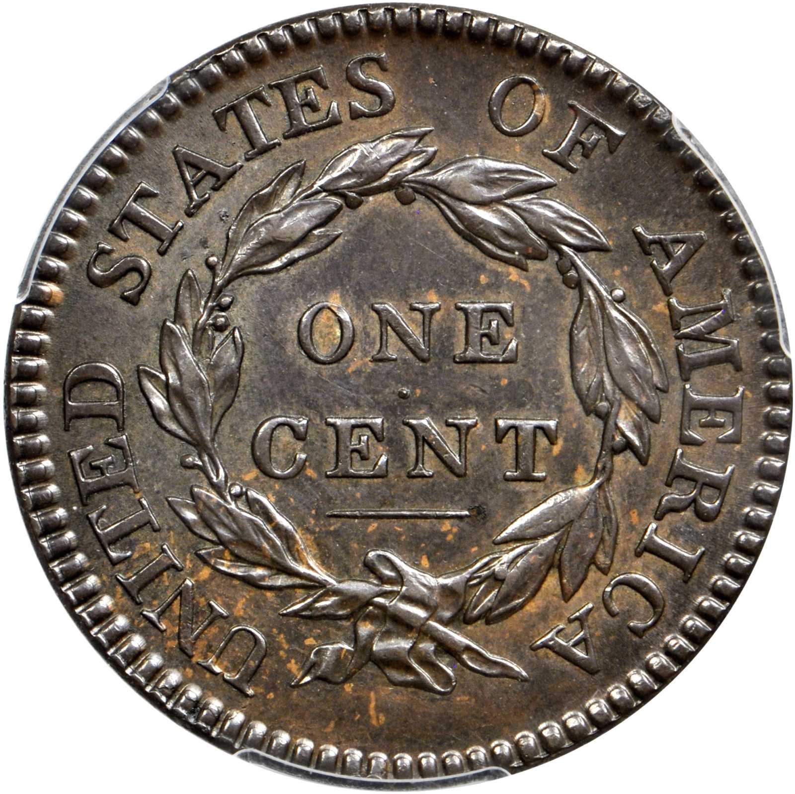 image for: 1817 Matron Head Cent. N-10. Rarity-1. 13 Stars. Noyes Die State A/A. MS-62 BN (PCGS). CAC.