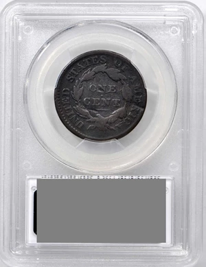 image for: 1817 Matron Head Cent. N-12. Rarity-3 (Rarity-7+ for die state). 13 Stars. Noyes Die State E/A. VG Details--Damage (PCGS).