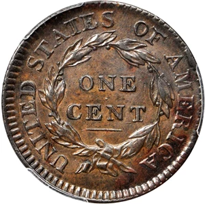 image for: 1817 Matron Head Cent. N-16. Rarity-1. 15 Stars. Noyes Die State B/B. AU-55 (PCGS).