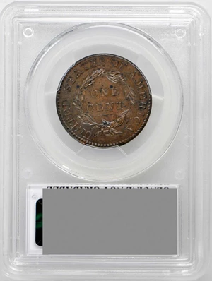 image for: 1828 Matron Head Cent. N-9. Rarity-4. Large Narrow Date. Noyes Die State A/A. Unc Details--Environmental Damage (PCGS).