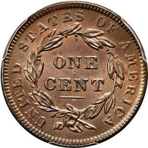 image for: 1838 Modified Matron Head Cent. N-3. Rarity-1. Noyes Die State A/A. MS-64 BN (PCGS). CAC.