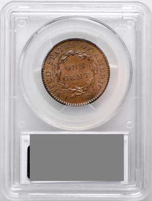 image for: 1820/19 Matron Head Cent. N-1. Rarity-1. Noyes Die State A/A. MS-64 BN (PCGS). CAC.