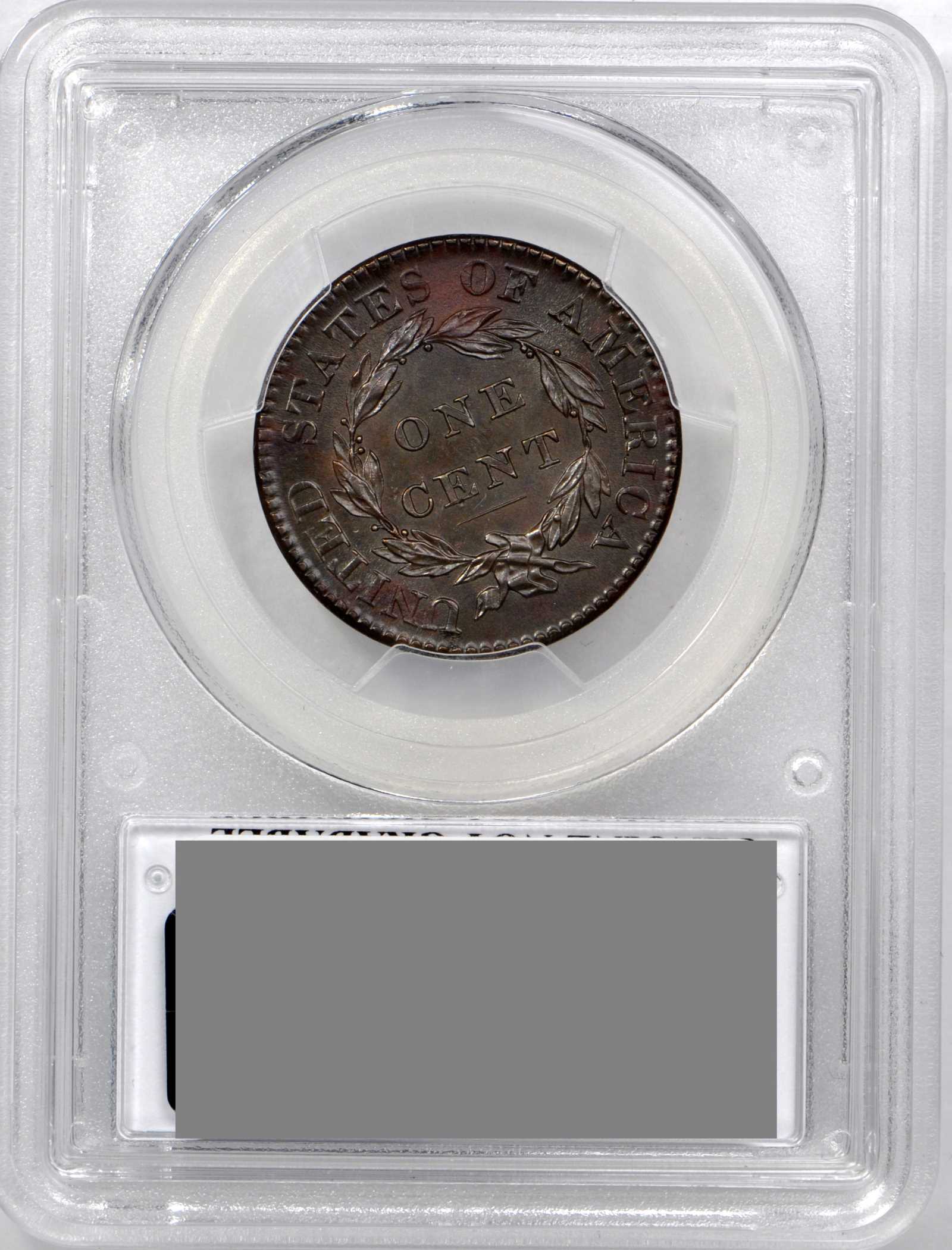 image for: 1820 Matron Head Cent. N-9. Rarity-3. Large Date. Noyes Die State A/A. Unc Details--Environmental Damage (PCGS)
