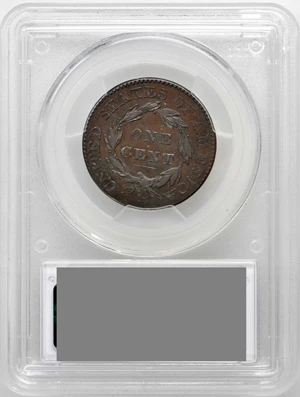image for: 1830 Matron Head Cent. N-9. Rarity-6. Large Letters. Noyes Die State C/A. EF-40 (PCGS).