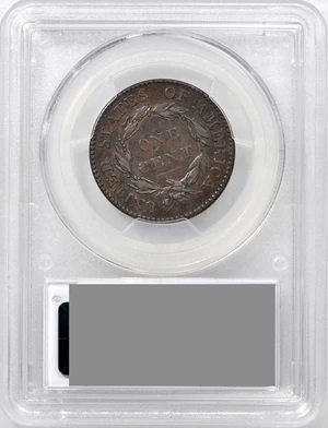 image for: 1821 Matron Head Cent. N-1. Rarity-1 (Rarity-7+ for die state). Noyes Die State C/C. AU-50 (PCGS).