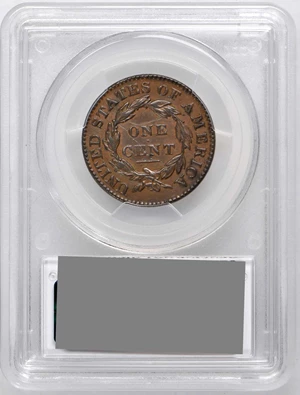 image for: 1831 Matron Head Cent. N-9. Rarity 2 (Rarity-7+ as die state). Large Letters. Noyes Die State D/B. AU Details--Scratch (PCGS).
