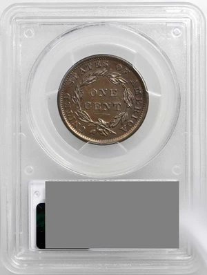 image for: 1838 Modified Matron Head Cent. N-9. Rarity-3. Noyes Die State A/B. Unc Details--Cleaning (PCGS).
