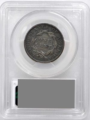 image for: 1831 Matron Head Cent. N-11. Rarity-2. Medium Letters. Noyes Die State D/C. VF-35 (PCGS).