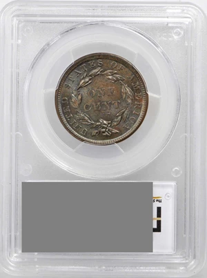 image for: 1839 Modified Matron Head Cent. N-9. Rarity-2. Silly Head. Noyes Die State G/C. MS-65 BN (PCGS). CAC.