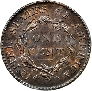 image for: 1822 Matron Head Cent. N-7. Rarity-4. Noyes Die State C/D. AU Details--Scratched (PCGS).