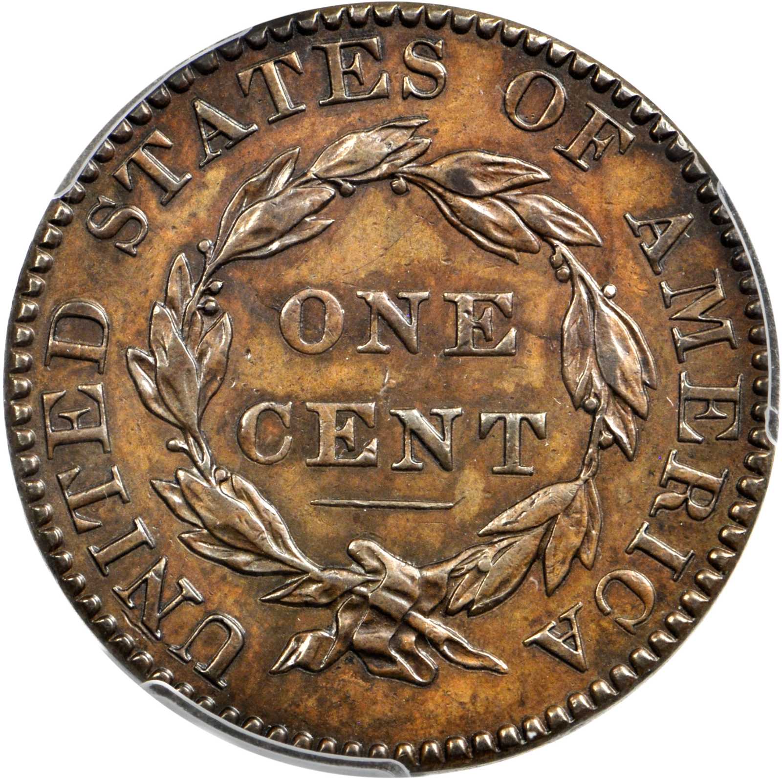 image for: 1822 Matron Head Cent. N-8. Rarity-4. Noyes Die State A/C. AU Details--Cleaning (PCGS).