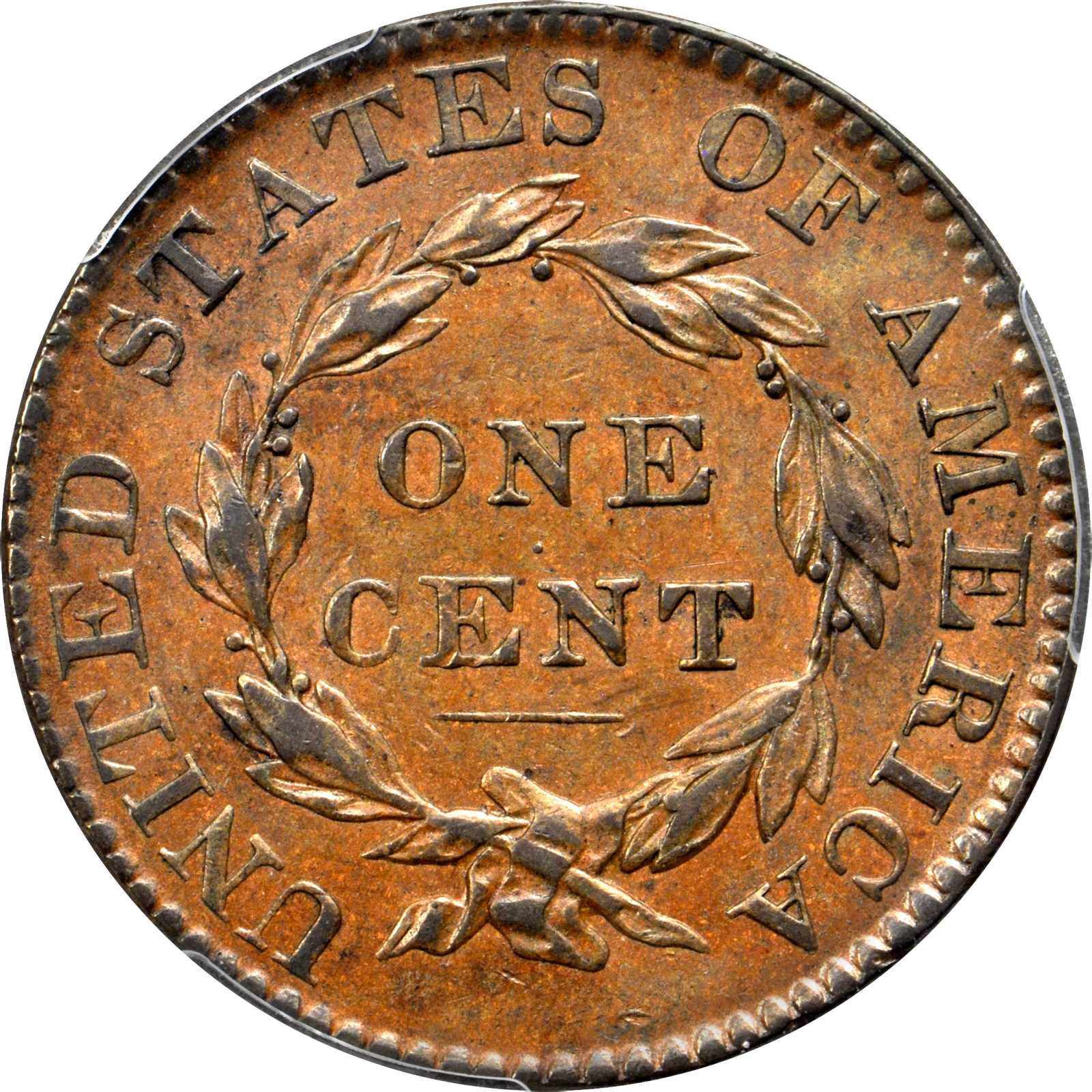 image for: 1822 Matron Head Cent. N-13. Rarity-5. Noyes Die State C/B. AU-55 (PCGS). CAC.