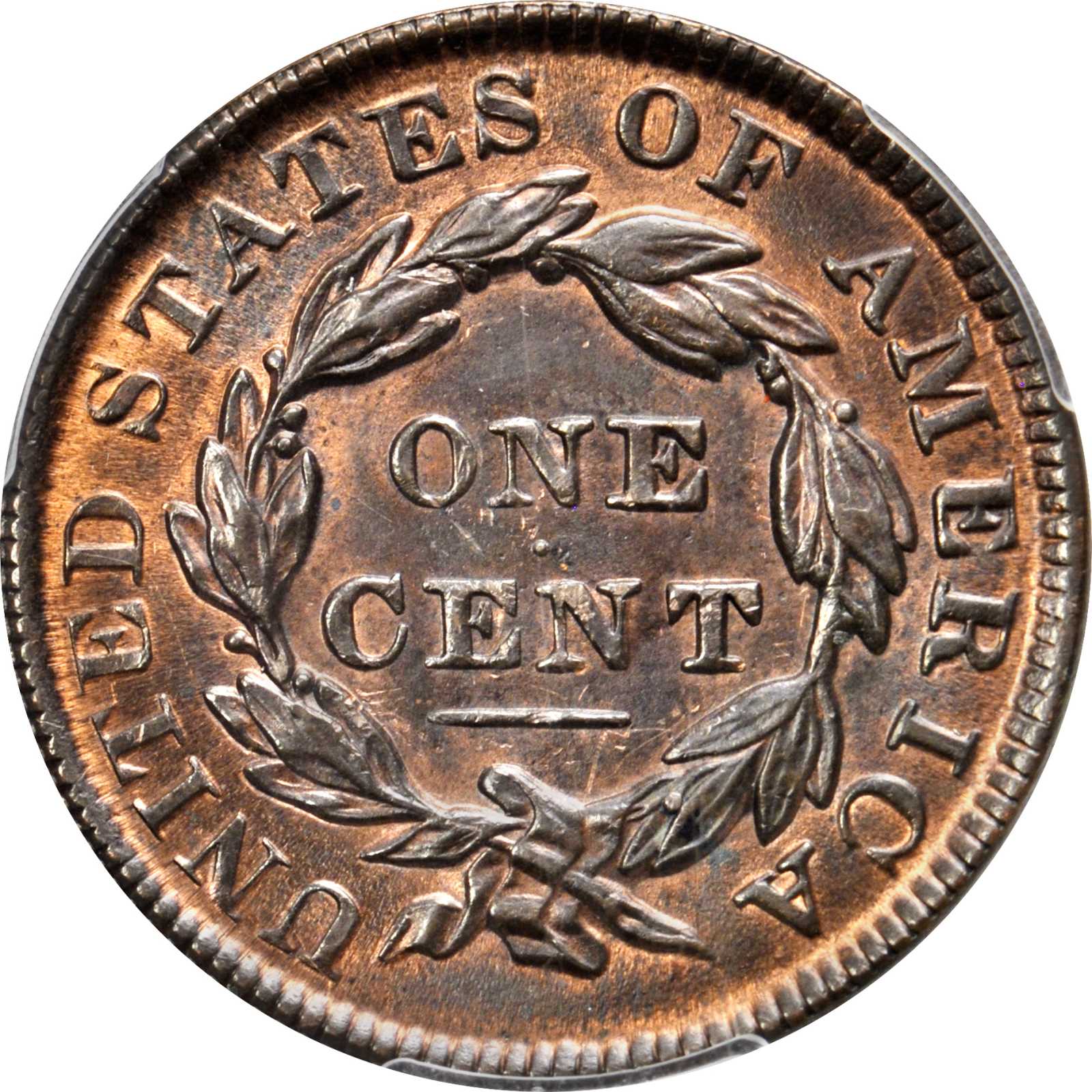 image for: 1835 Matron Head Cent. N-13. Unique as a Proof. Small 8, Small Stars. Noyes Die State B/C. Unc Details--Scratch (PCGS).