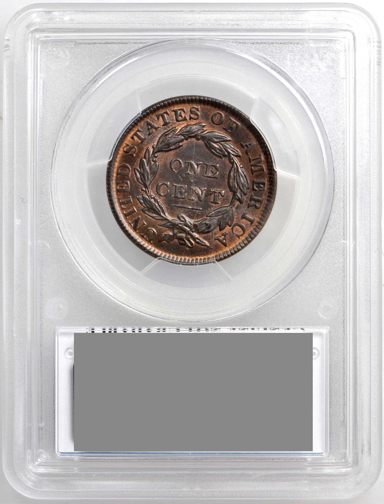 image for: 1835 Matron Head Cent. N-13. Unique as a Proof. Small 8, Small Stars. Noyes Die State B/C. Unc Details--Scratch (PCGS).