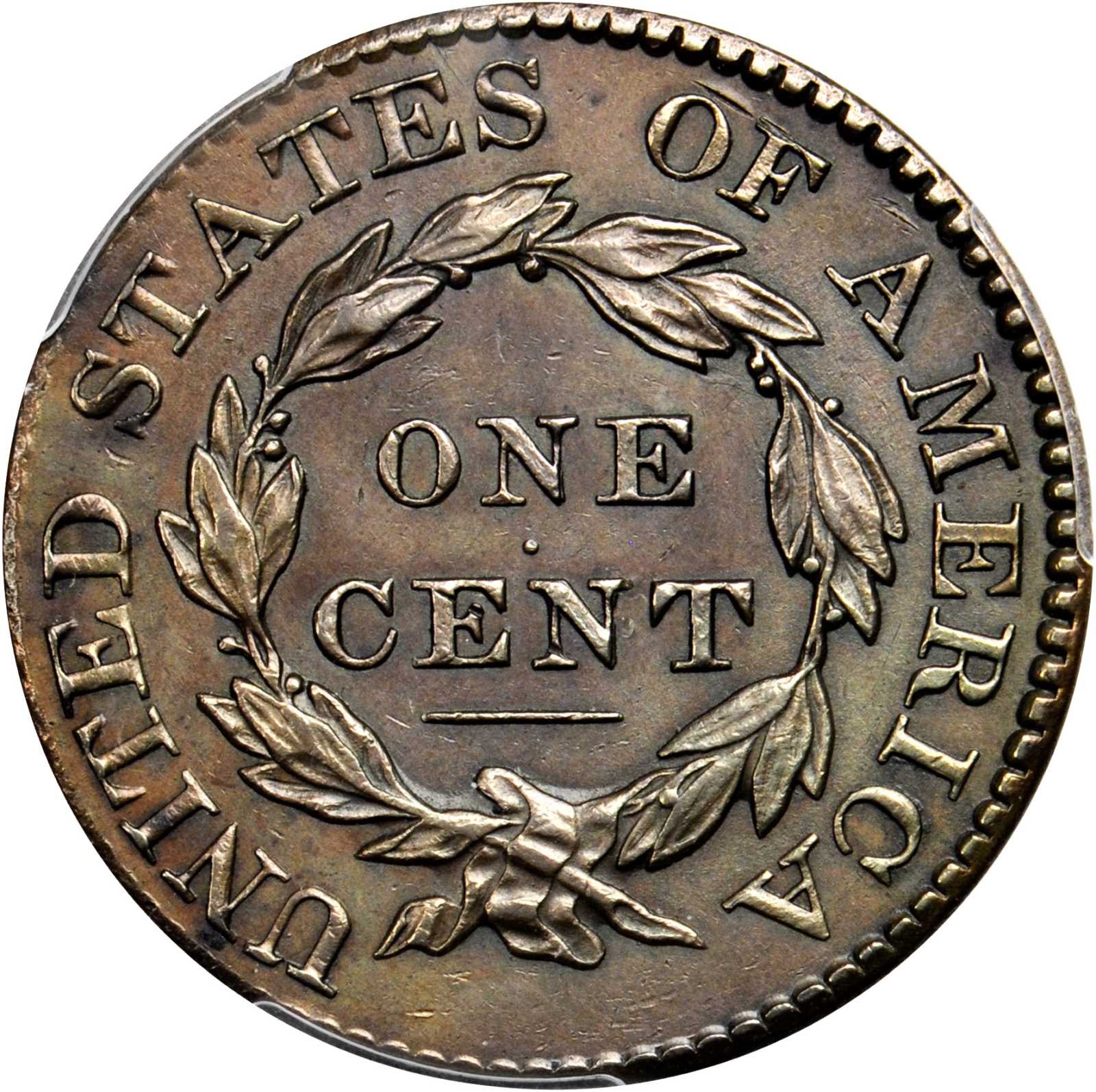 image for: 1825 Matron Head Cent. N-1. Rarity-4. Noyes Die State B/A. AU-55 (PCGS).
