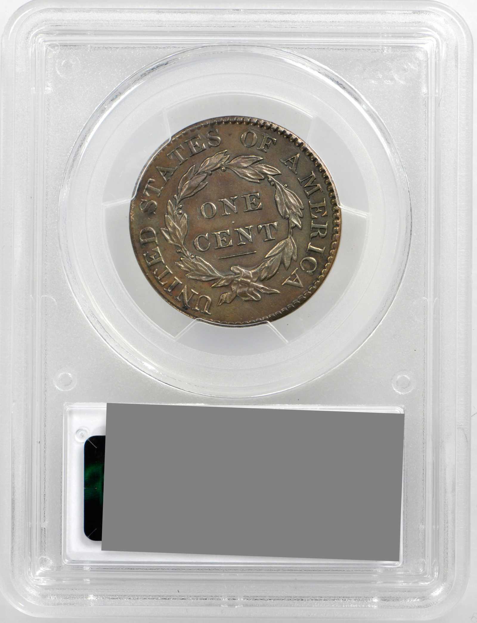 image for: 1825 Matron Head Cent. N-1. Rarity-4. Noyes Die State B/A. AU-55 (PCGS).