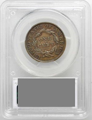 image for: 1826 Matron Head Cent. N-5. Rarity-2. Triple Profile. Noyes Die State C/B. VF-35 (PCGS).