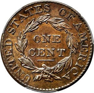 image for: 1826 Matron Head Cent. N-6. Rarity-2. Noyes Die State A/A. AU-58 (PCGS). CAC.