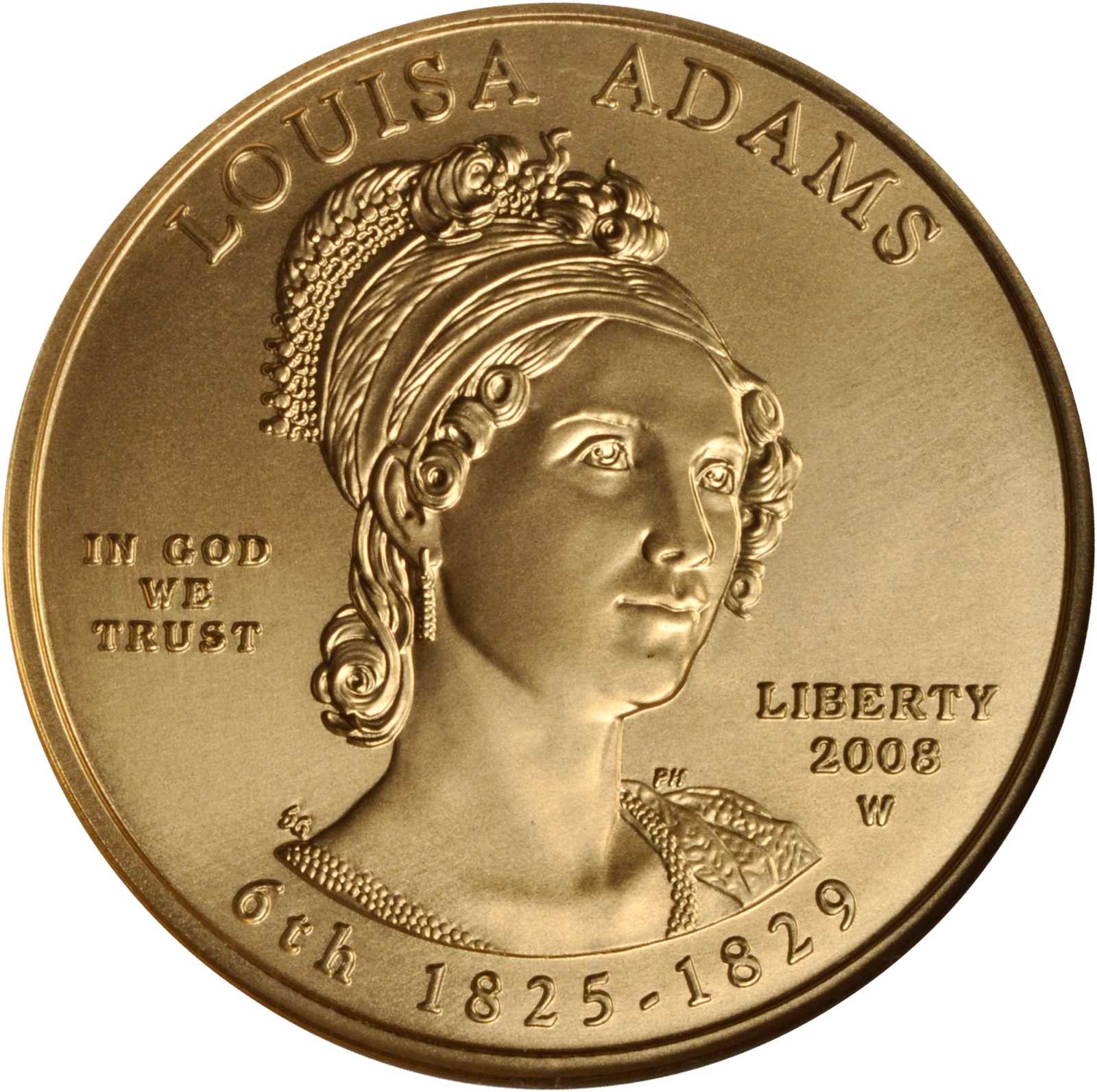 image for: 2008-W First Spouse Gold Bullion Coin. Louisa Adams. MS-70 (NGC).