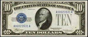 image for: Fr. 1700. 1933 $10 Silver Certificate. PMG Gem Uncirculated 66 EPQ.