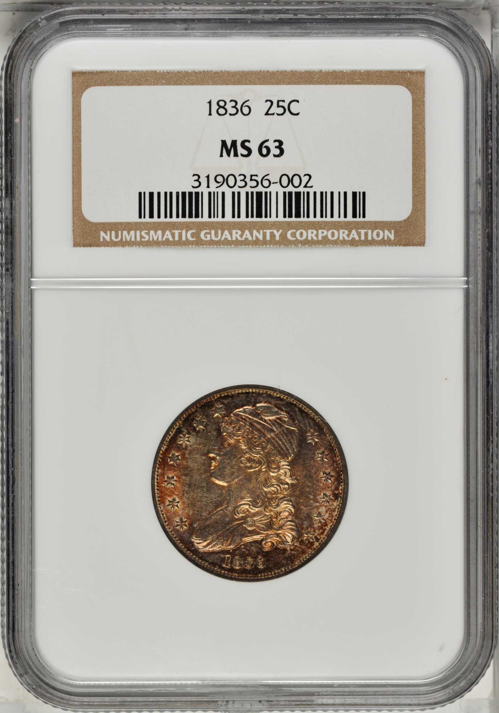1836 25c MS63 thumbnail 4