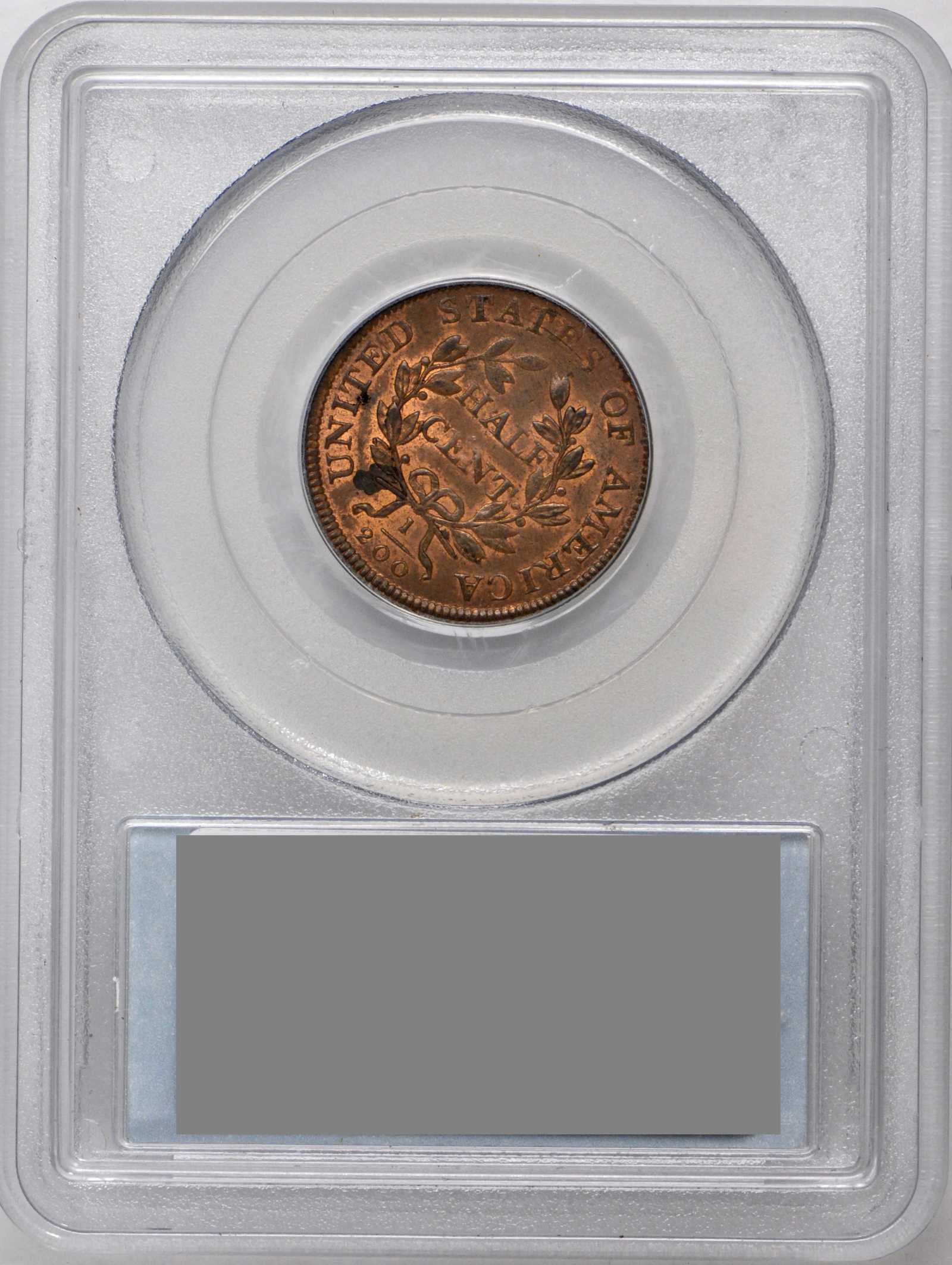 1806 1/2c Large 6, Stems MS RB MS63 RB thumbnail 19