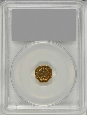 image for: 1876 Octagonal $1. BG-1116. Rarity-6+. Indian Head. AU Details--Smoothed (PCGS).