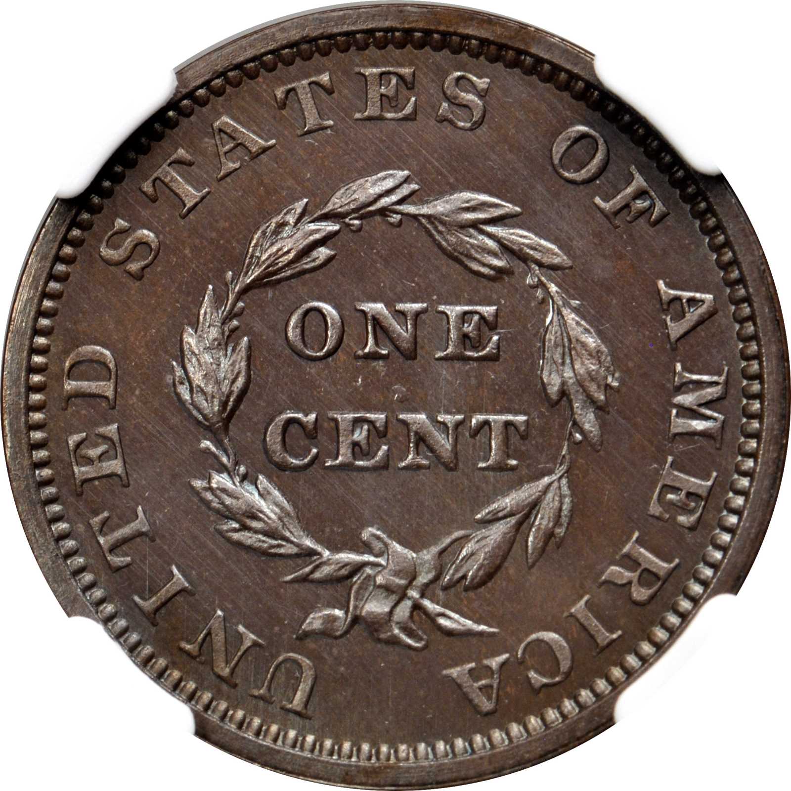 image for: 1855 Pattern Flying Eagle Cent. Judd-173, Pollock-198. Rarity-7-. Bronze. Plain Edge. Proof-67 BN (NGC).