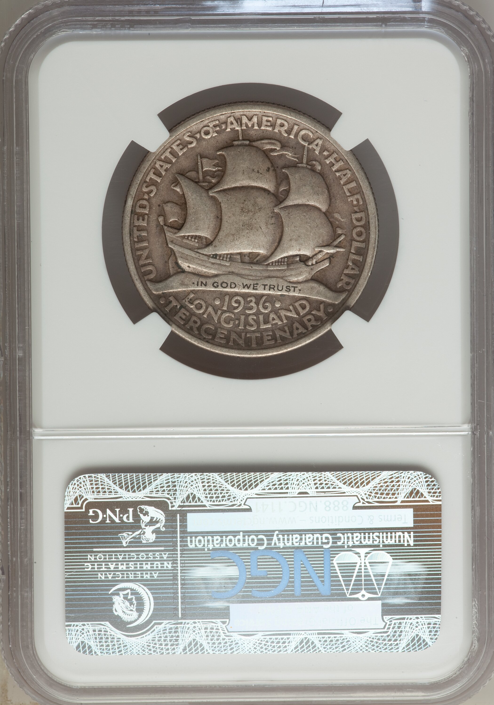1936 50c Long Island XF40 thumbnail 2
